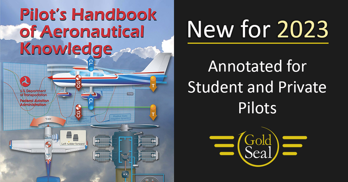 Pilots Handbook of Aeronautical Knowledge 2023 | Gold Seal Online